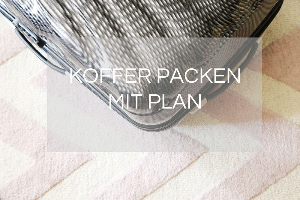 Kofferpacken mit Plan